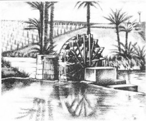 The waterwheel, critical to early agriculture