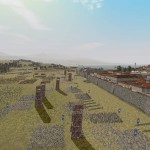 Римский город под атакой