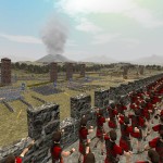 Римские лучники защищают стены города